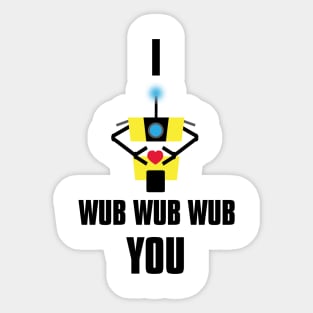 I Wub You Sticker